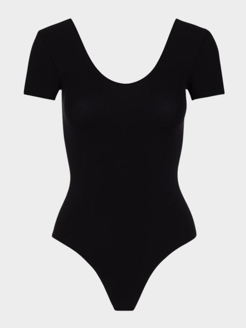 commando Ballet Scoop-Neck Microfiber Bodysuit