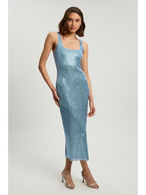 KAREN MILLEN Petite Premium Crystal Embellished Midi Dress