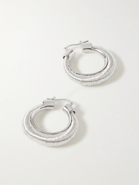 Jil Sander Silver-tone Hoop Earrings