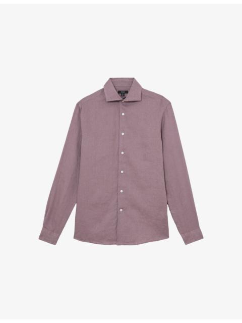 REISS Ruban Classic Collar Linen Shirt