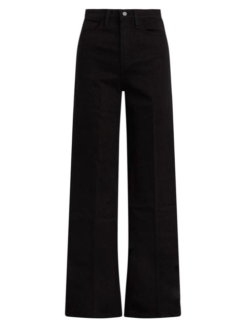 Joe's Jeans Women's The Mia High-Rise Wide-Leg Jeans - Black
