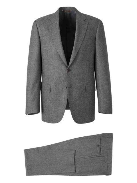 Canali notched-lapel single-breasted suit