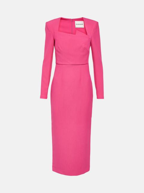 ROLAND MOURET Asymmetric midi dress