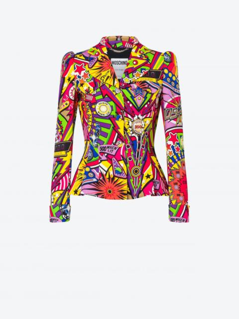 Moschino PINBALL PRINT CADY JACKET