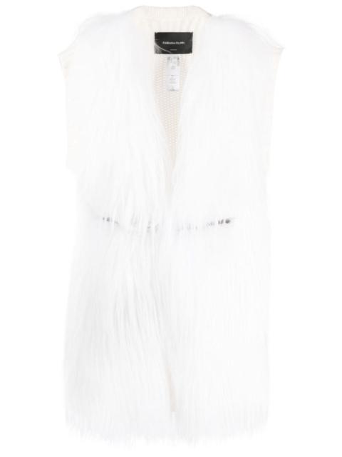 FABIANA FILIPPI panelled faux-fur gilet