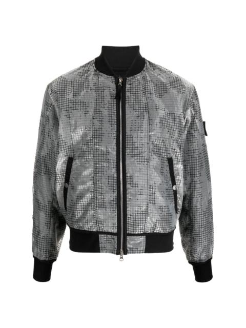 Stone Island Shadow Project mesh-panel bomber jacket