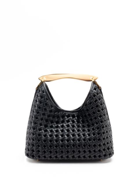Elleme Small Boomerang Woven Leather Black