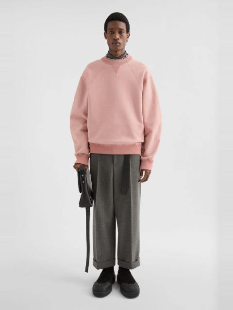 Cotton Terry Crew-Neck Sweatshirt