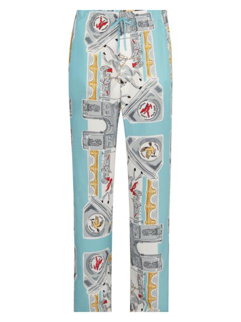 Louis Vuitton 인쇄 된 Pyjama 바지