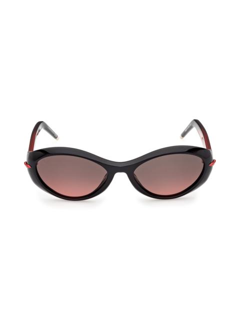 Christian Louboutin Women's 55MM Cat-Eye Sunglasses - Red Grey