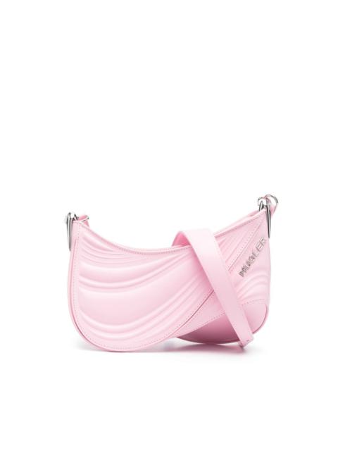 MUGLER small Spiral Curve 01 embossed crossbody bag