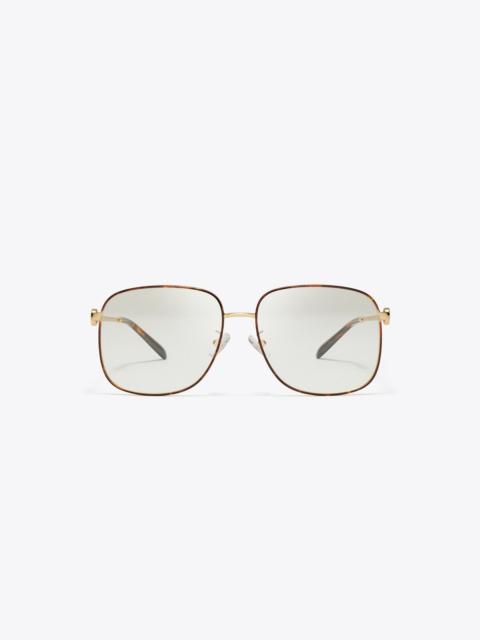 TORY BURCH Miller Metal Square Eyeglasses