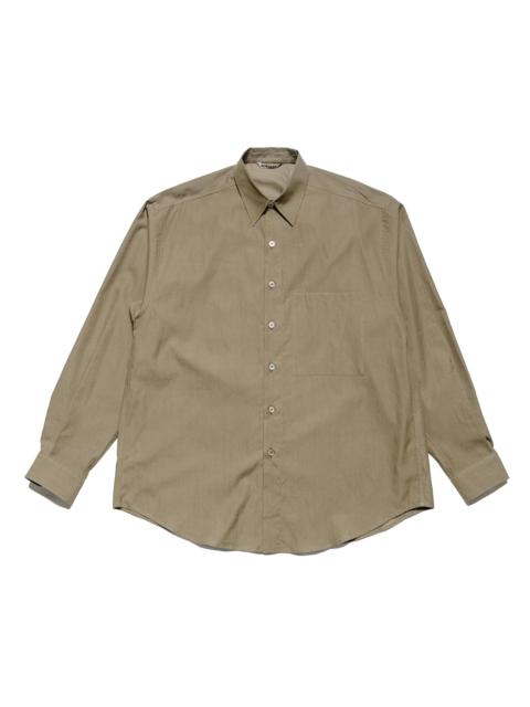 Washed Finx Twill Big Shirt Brown