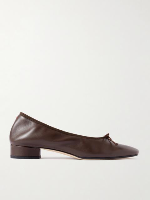 Aeyde Onda Bow-detailed Leather Pumps