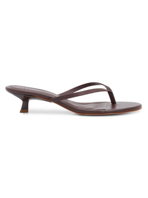 SCHUTZ Women's Carolyn 50MM Leather Sandals - Root Brown