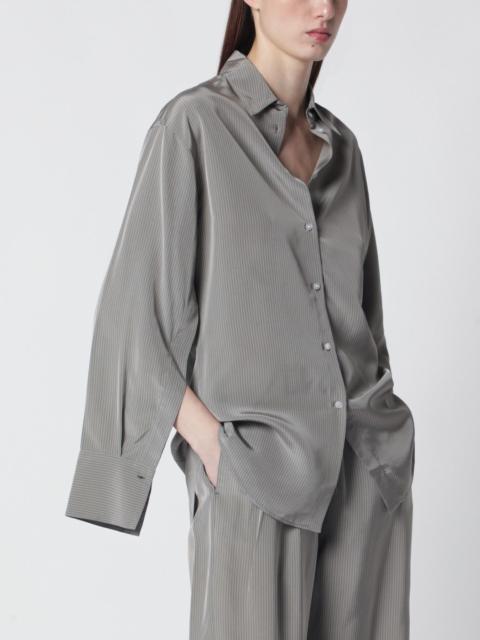 RÓHE Light grey striped oversized shirt