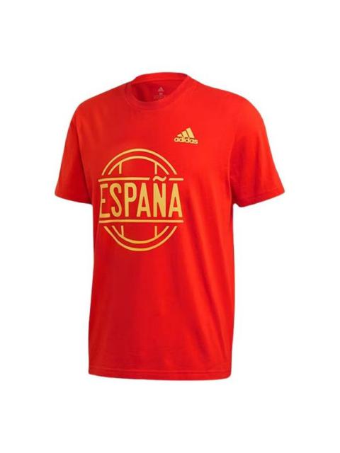 adidas Spain Tee 'Red Yellow' FT6051