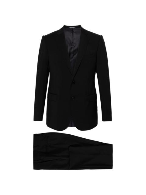 EMPORIO ARMANI single-breasted virgin wool suit