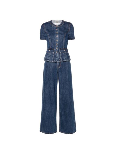 denim trouser set