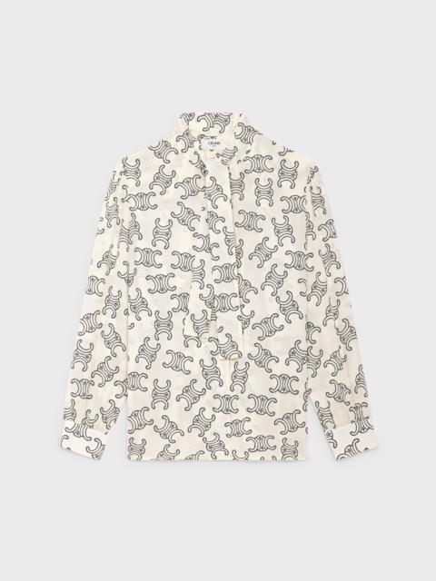 CELINE lavallière blouse in crêpe de chine
