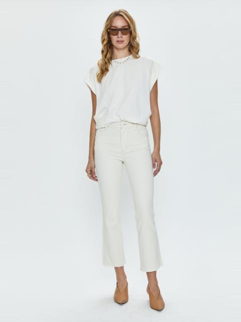 PISTOLA LENNON HIGH RISE CROP BOOT JEAN - SAND STONE
