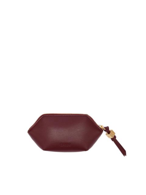 GANNI logo-plaque wallet