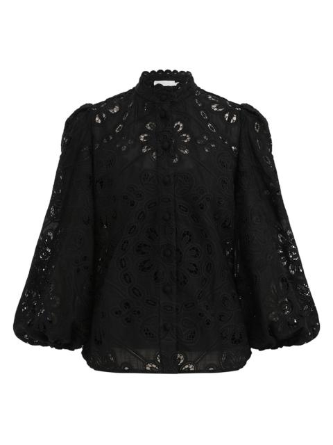 Zimmermann RHIANNON EMBROIDERED BLOUSE