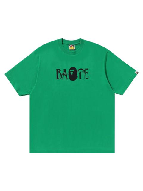 BAPE Screen Print Logo Relaxed Fit Tee 'Green'