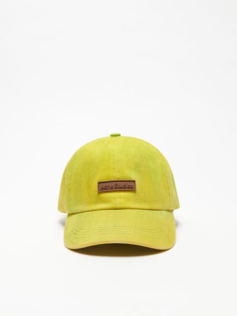 Denim cap - Neon yellow