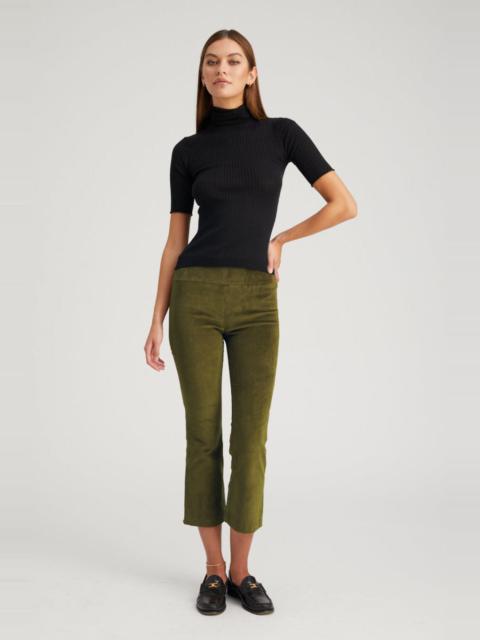 SPRWMN MOSS CORDUROY CROP FLARE PANTS