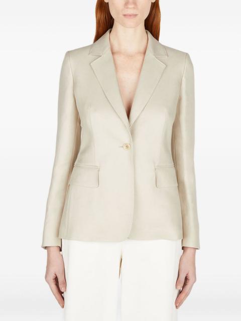 Max Mara single-breasted linen blazer