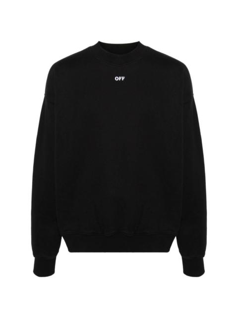 Arrows-embroidered cotton sweatshirt