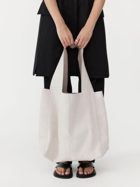 ST. AGNI Suede Soft Tote - Cool White