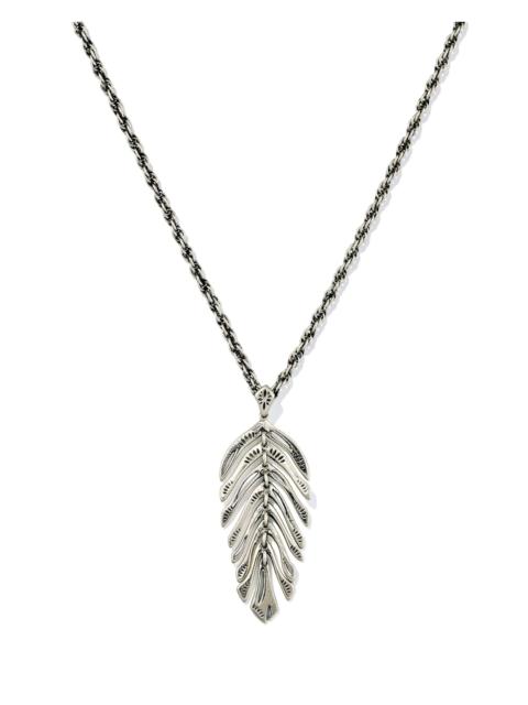 KENDRA SCOTT Calliope Vintage Silver Short Pendant Necklace