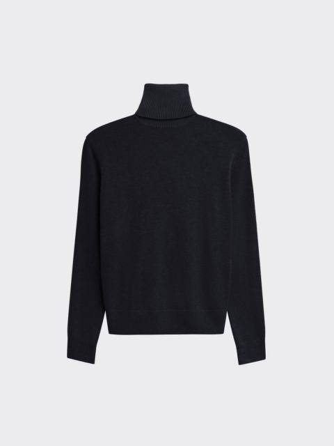 The Frankie Shop Koler Padded Knit Turtleneck - Black