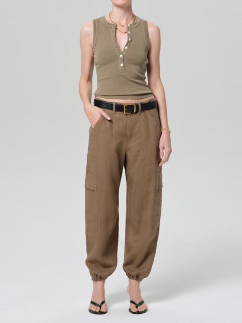 Citizens of Humanity Ciela Linen Balloon Utility In Reservoir