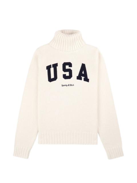 Sporty & Rich roll-neck sweater