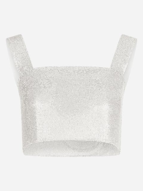 Dolce & Gabbana Crystal mesh top