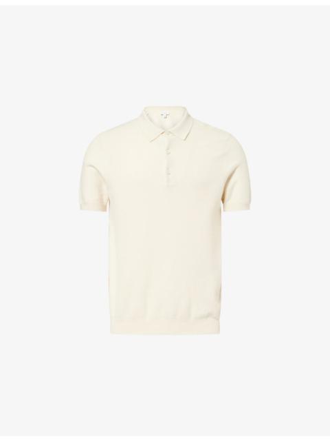 Sunspel Textured Short-Sleeves Cotton-Knit Polo Shirt