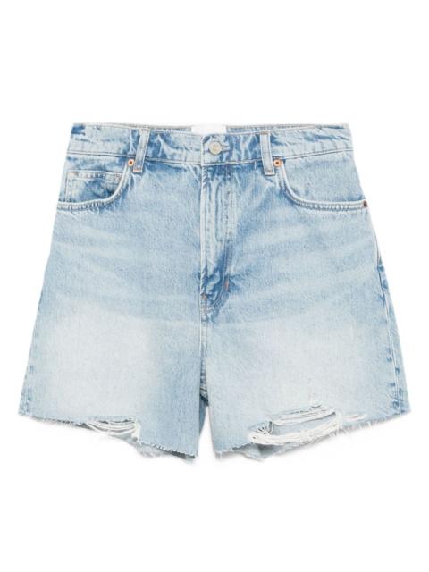 Reformation Saige denim shorts