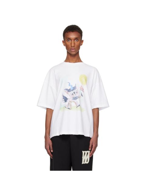 We11done White Monster Pony T-shirt