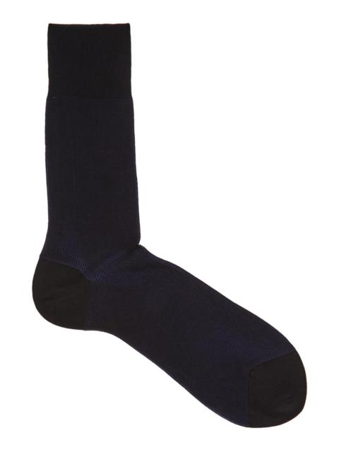 FALKE Fine Shadow ribbed cotton-blend socks