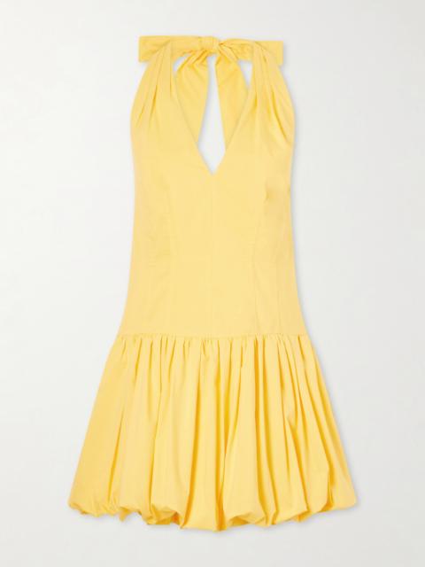 SIMKHAI Brooke Cotton-blend Mini Dress