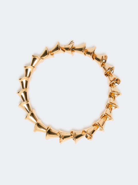 Max Mara GATTONI Choker necklace with floral elements - GOLD