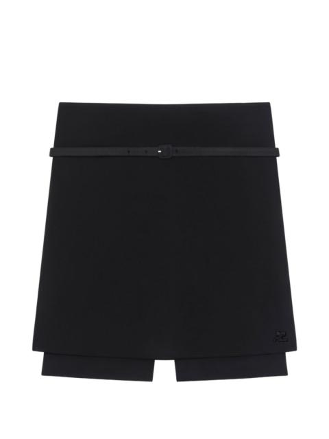 courrèges belted skorts