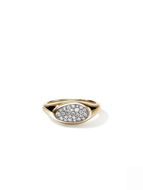 JOHN HARDY Pebble Ring, Gold, Diamonds