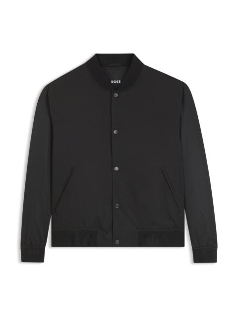 BOSS WATER-REPELLENT JACKET WITH MONOGRAM-PATTERNED SLEEVES