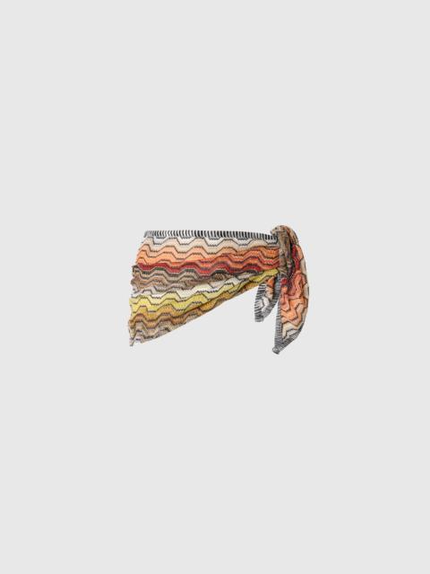 Missoni Short pareo in viscose lamé blend