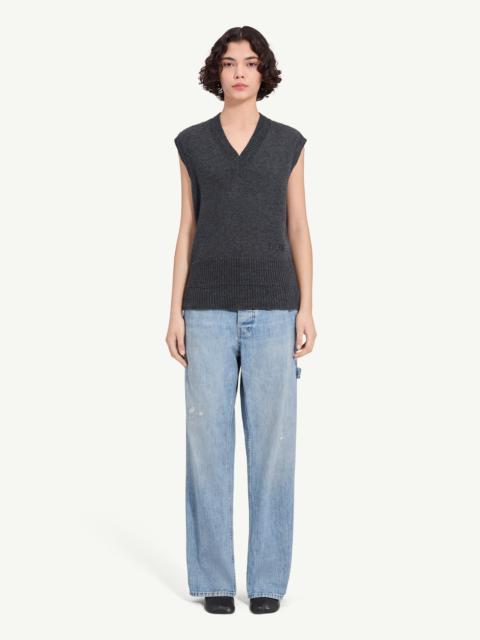 MM6 Maison Margiela Merino wool knitted gilet