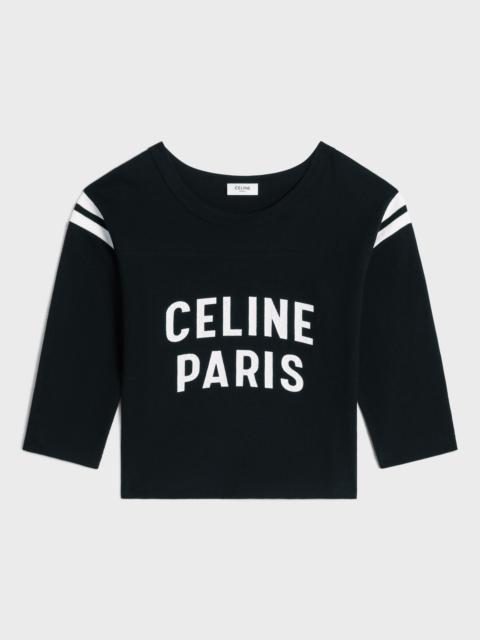 celine paris boxy t-shirt in cotton jersey